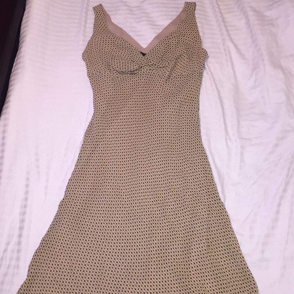Tan/Black Dress